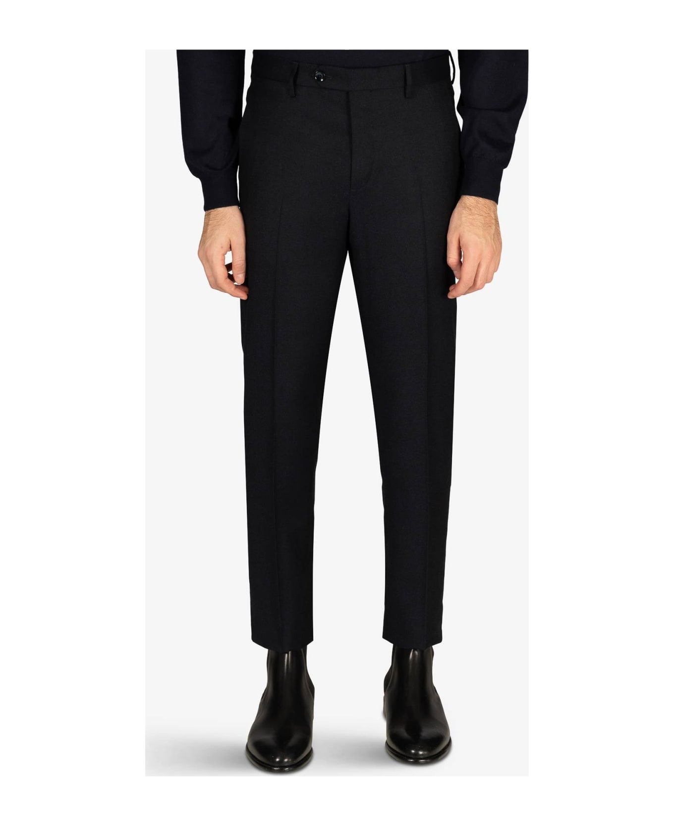 Larusmiani Velvet Trousers Howard Pants - Blue