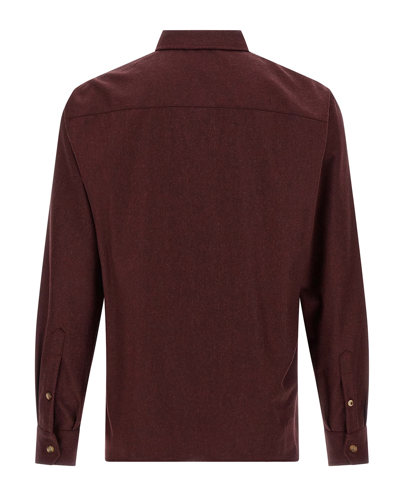Brunello Cucinelli Flannel Overshirt - Bordeaux
