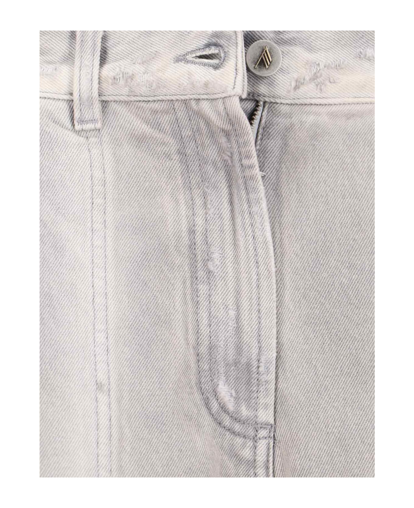 The Attico Long Palace Jeans - VINTAGE GREY