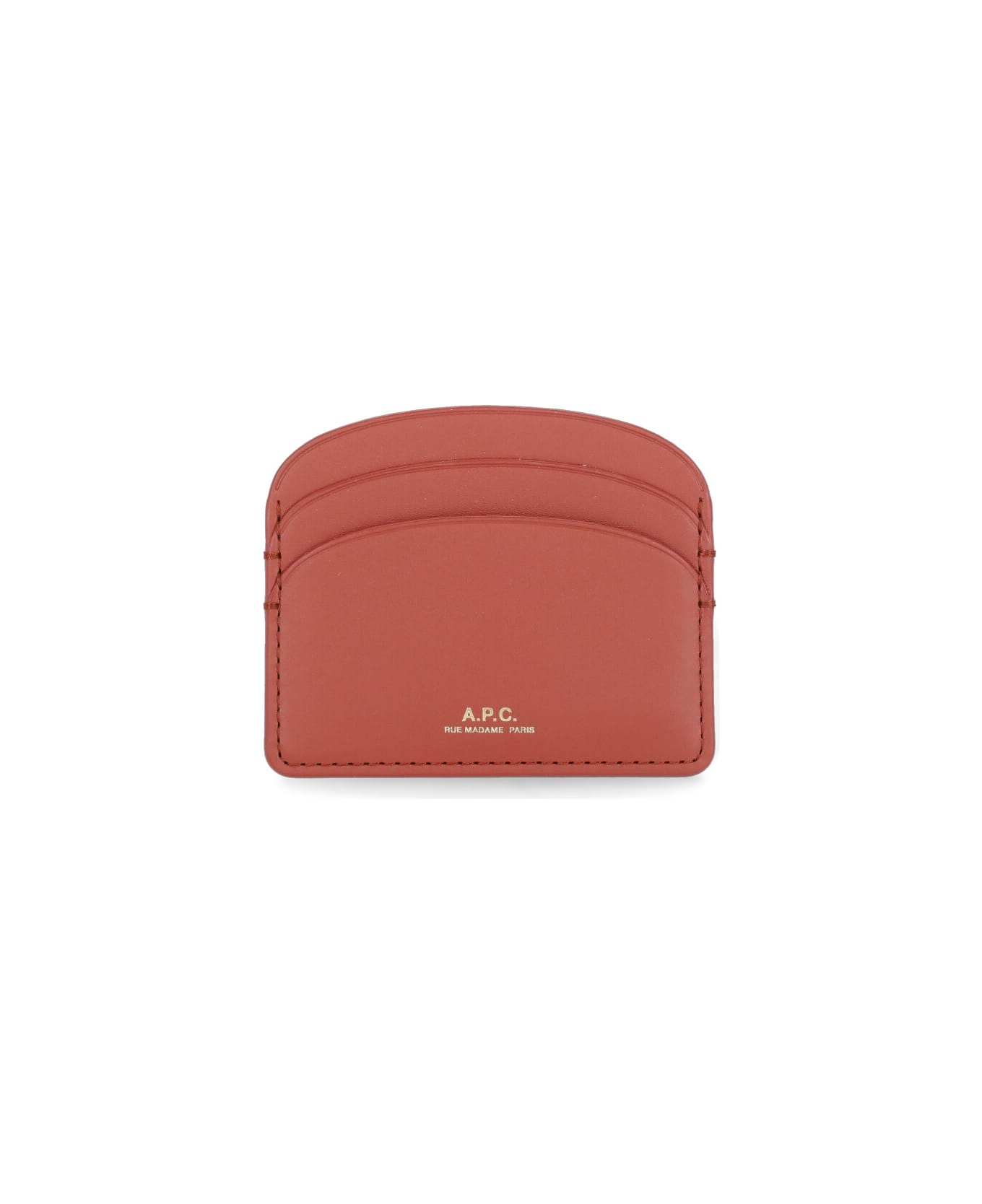A.P.C. Demi Lune Card Holder - Red