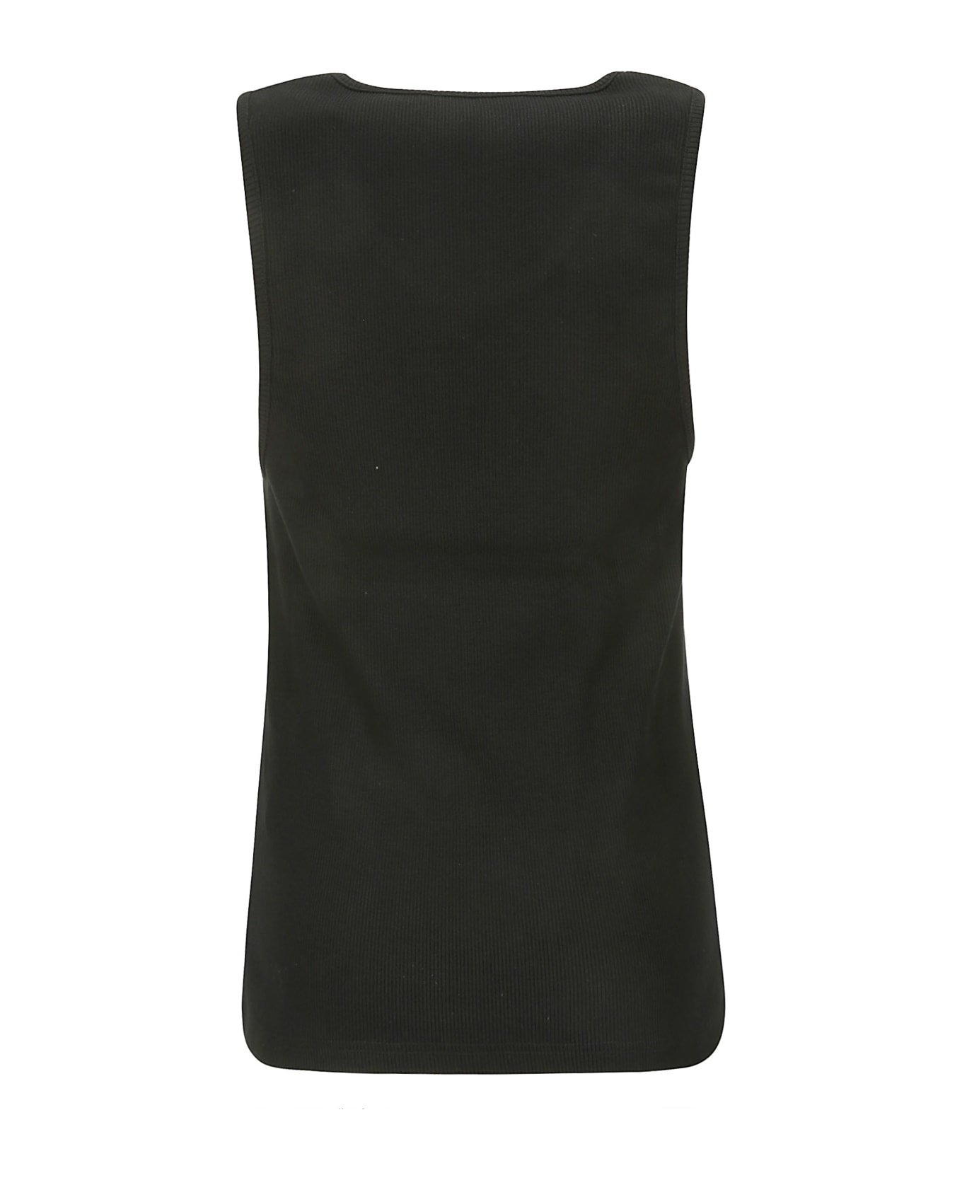 J.W. Anderson Anchor Embroidery Tank Top - BLACK