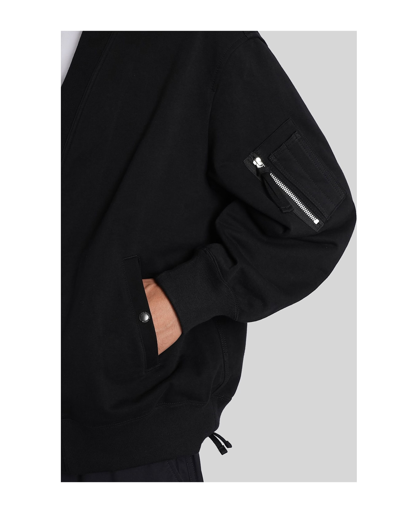 Comme des Garçons Homme Casual Jacket In Black Cotton - black