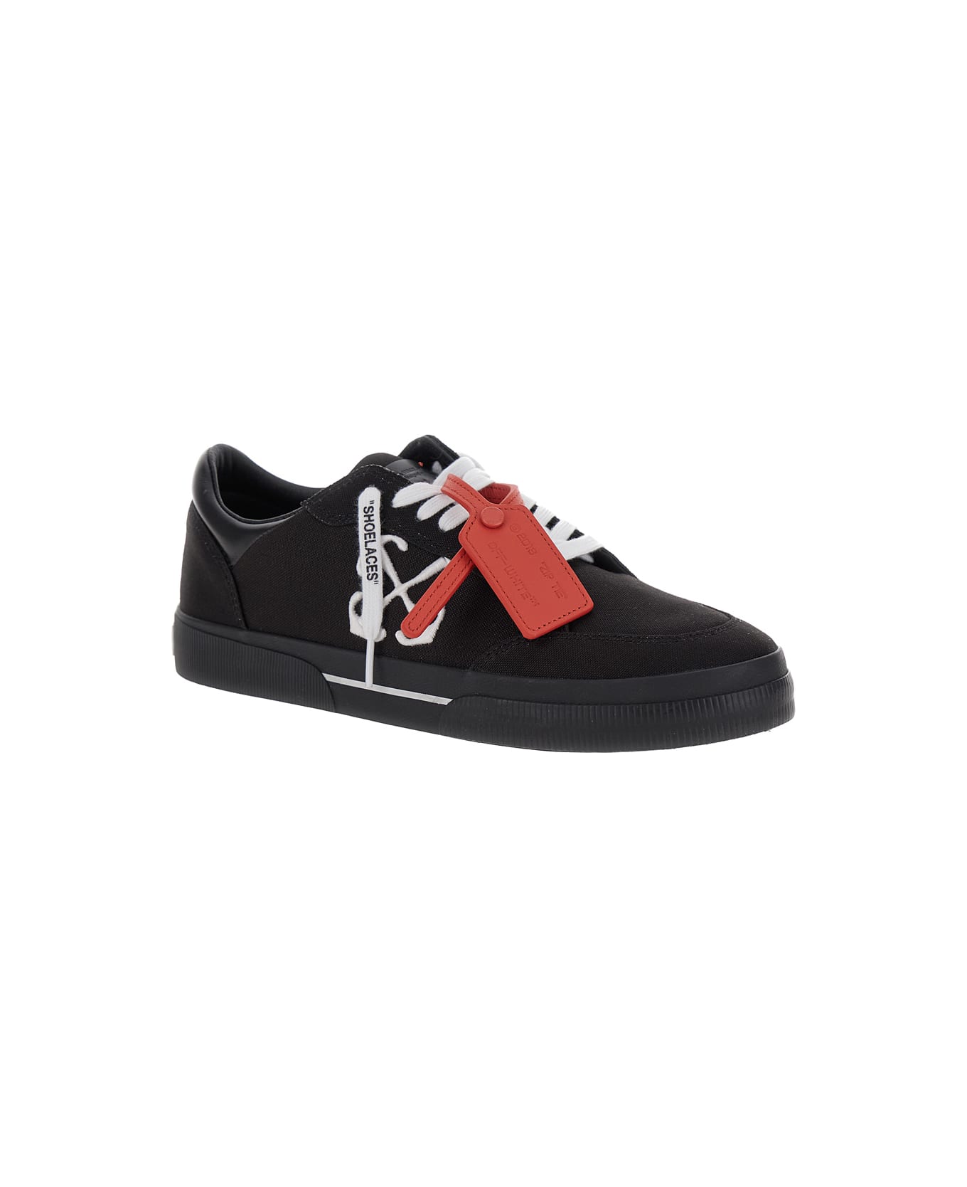 Off-White New Low Vulcanized Canvas Black - White - Black