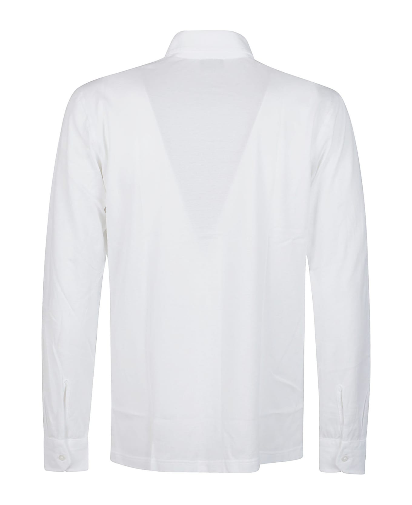 Barba Napoli Long Sleeve Shirt - Bianco シャツ