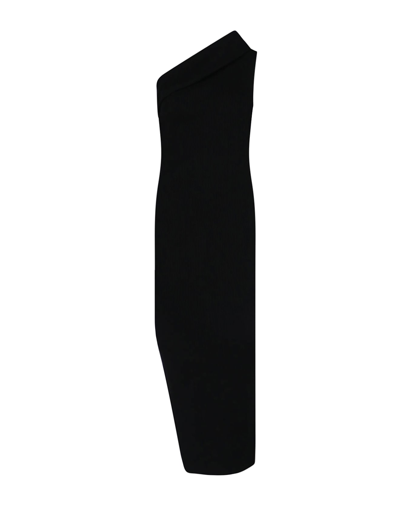 Rick Owens Asymmetric Maxi Dress - Black  