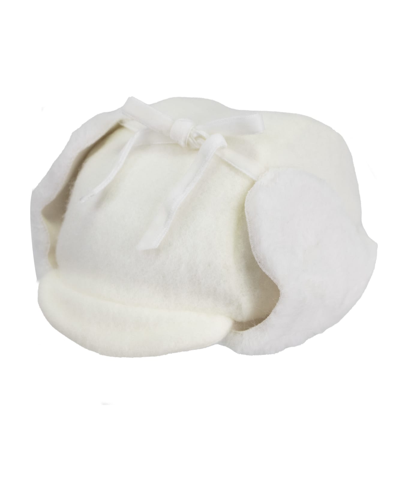 La stupenderia Cotton Blend Hat - White アクセサリー＆ギフト