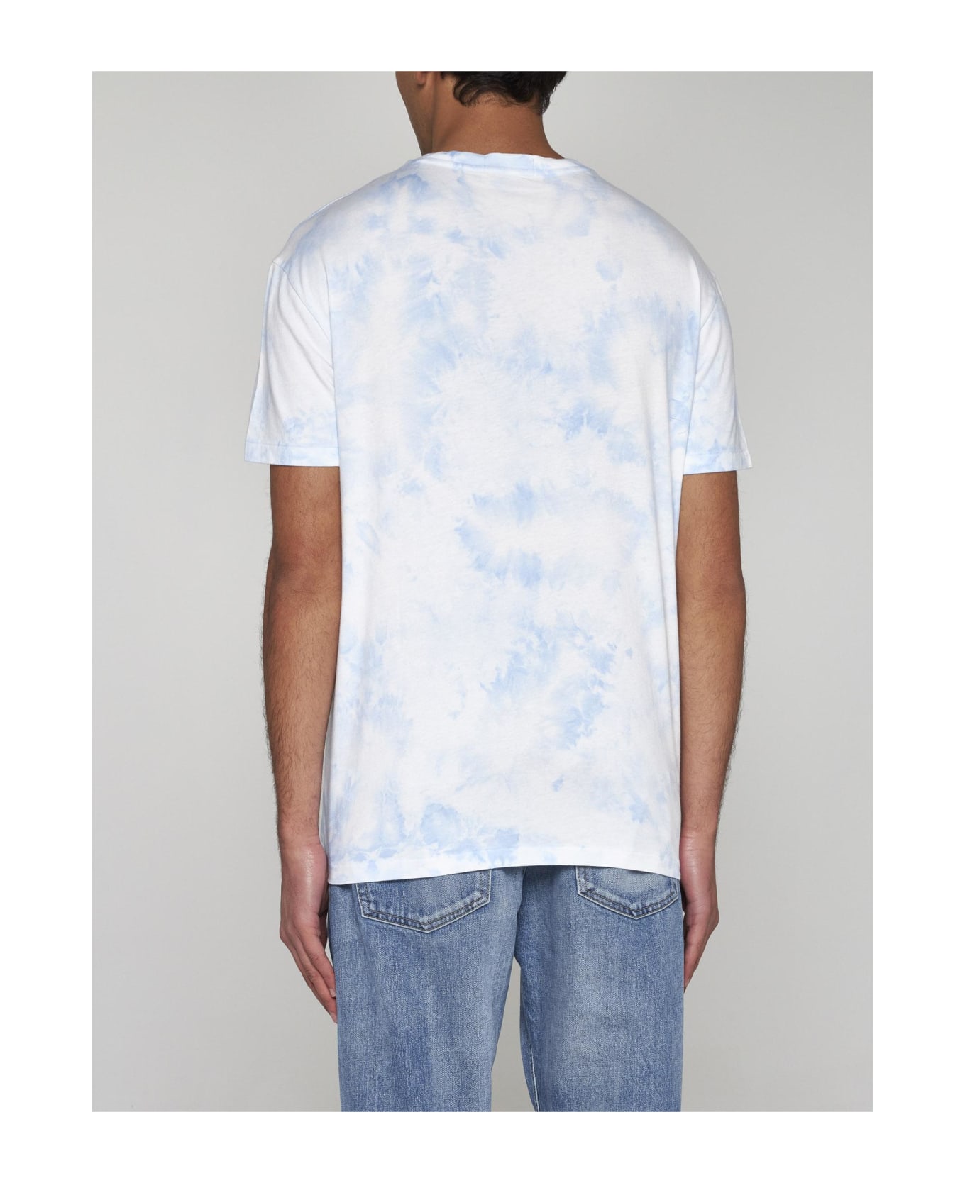 Polo Ralph Lauren Bear Cotton T-shirt - Bianco e Celeste