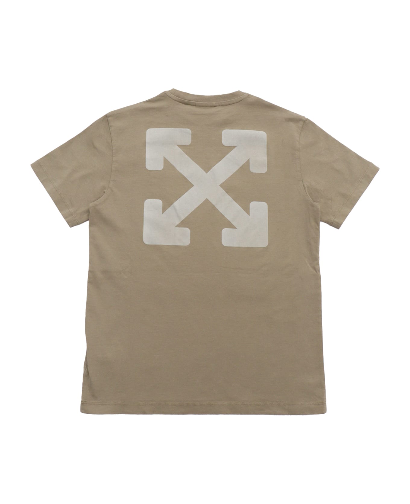 Off-White Garment Dyed Tee S/s Kaki - Light Grey - GREEN