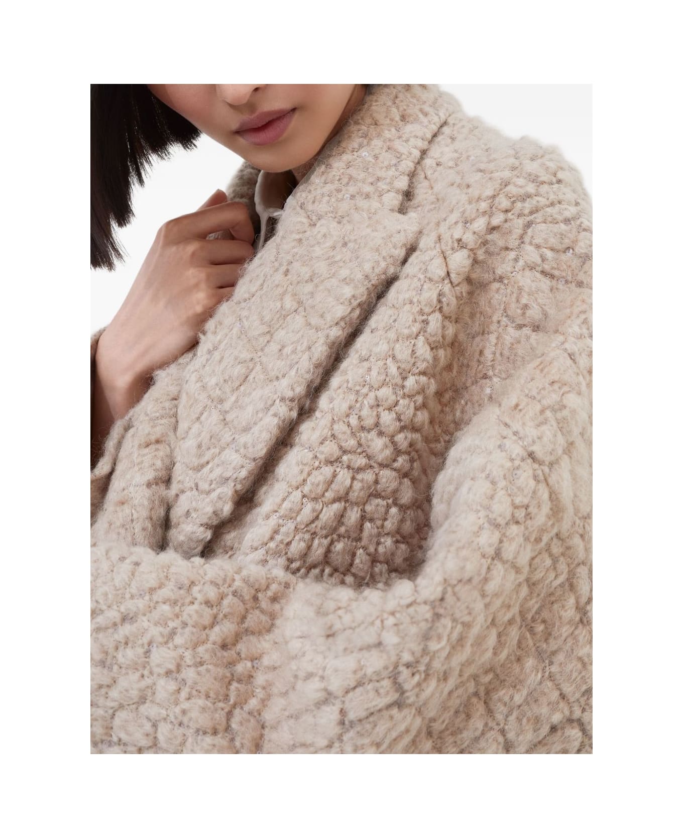 Brunello Cucinelli Wool Double-breasted Coat - Camel