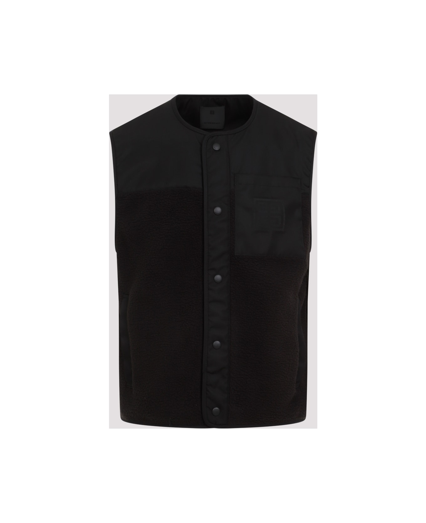 Givenchy Mix Material Vest 4g Pocket - Black