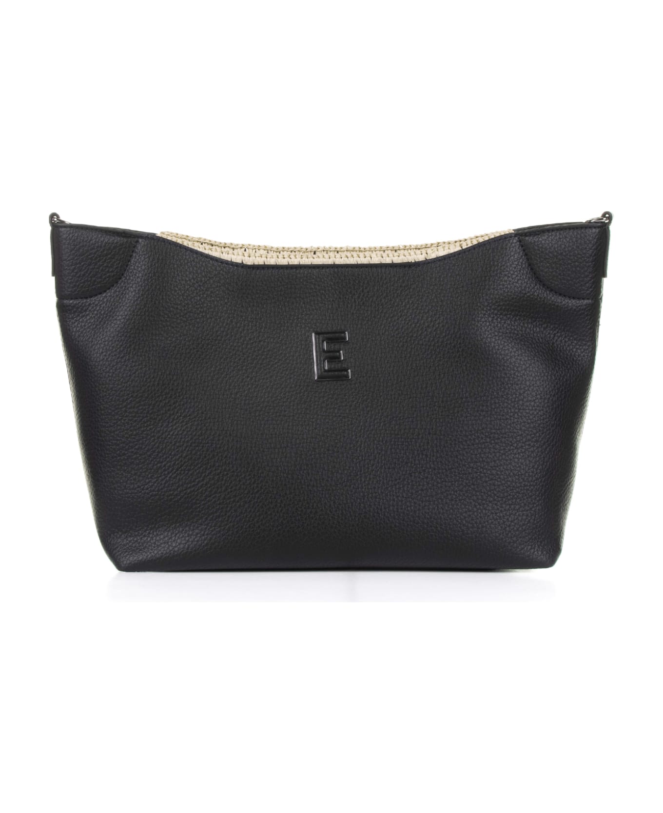 Ermanno Scervino Rachele Black Leather Handbag - NERO トートバッグ