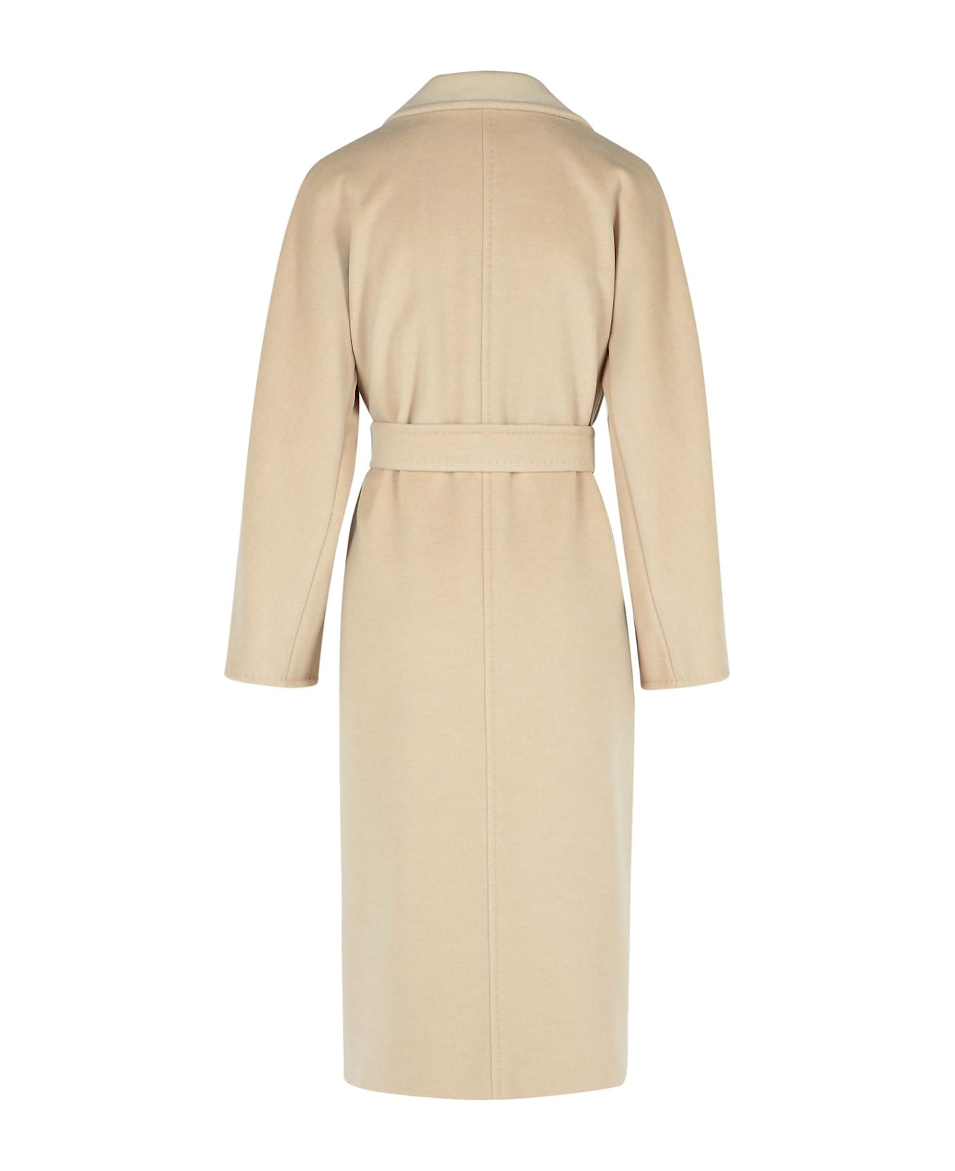 Max Mara 
ticino
 Beige Virgin Wool Blend Coat - Beige