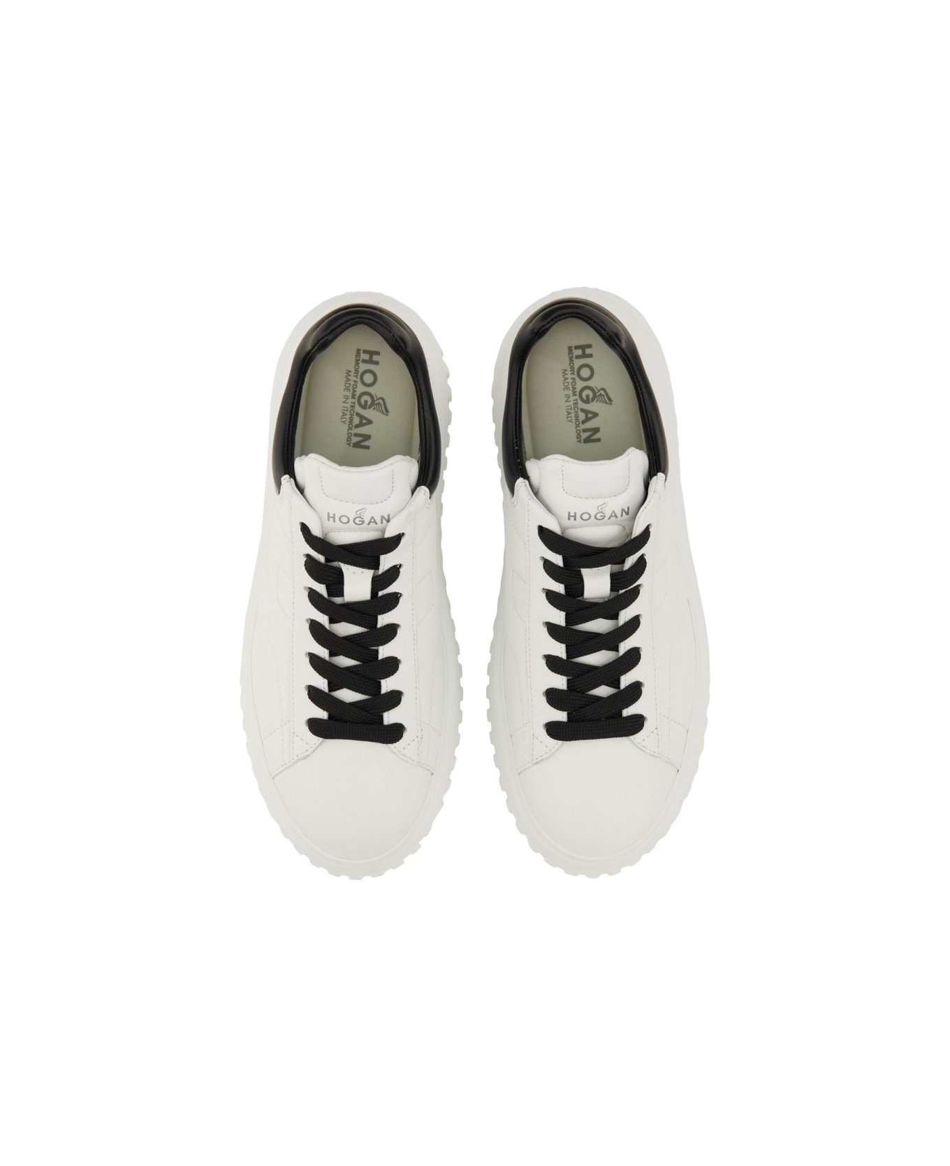 Hogan Sneaker H-stripes - WHITE