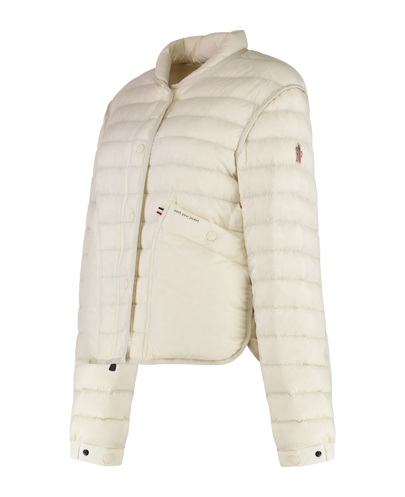 Moncler Grenoble Madulain Short Down Jacket - panna