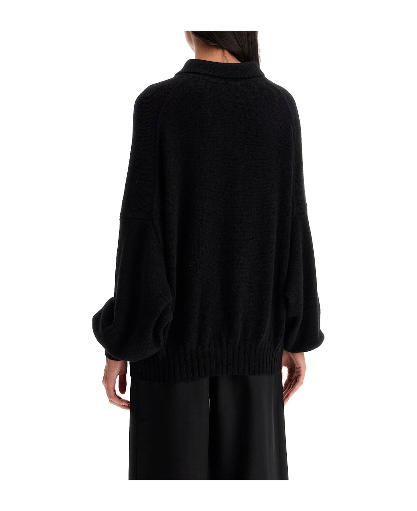 Khaite 'rene' Black Cashmere Blend Sweater - BLACK (Black) ニットウェア