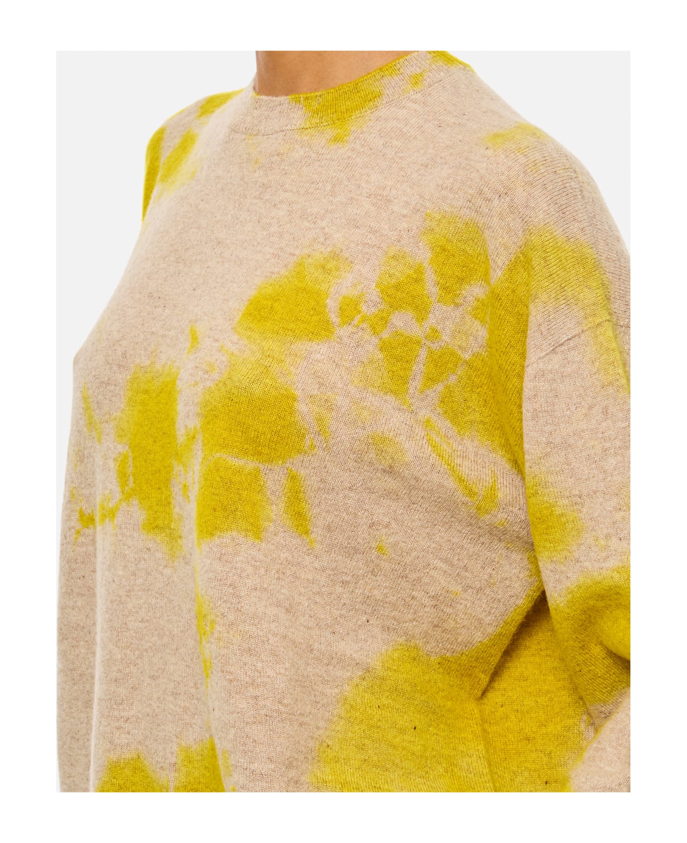 Suzusan Cashmere Seamless Wide Pullover - Yellow