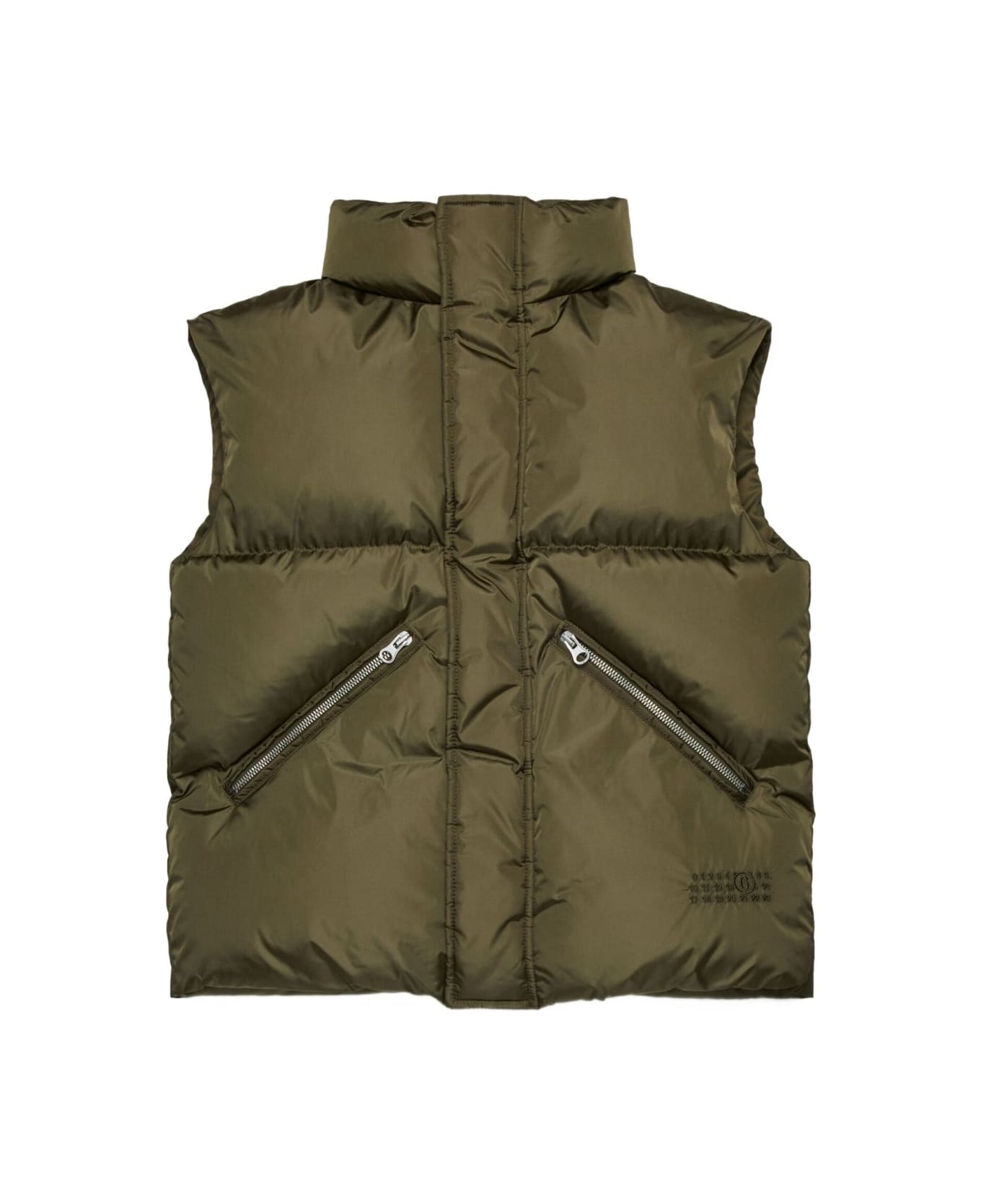 MM6 Maison Margiela Kids Numeric Graphic Vest - Green