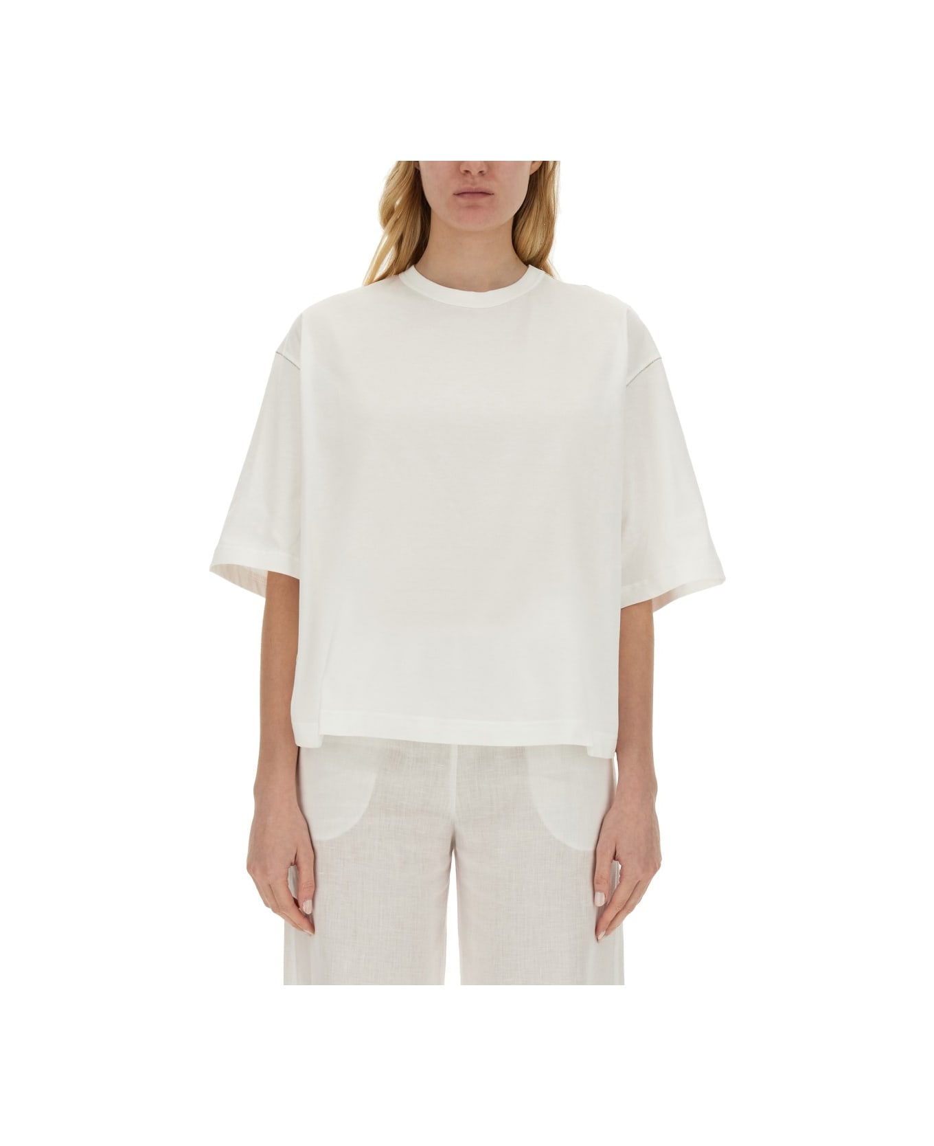 Fabiana Filippi Cotton T-shirt - White Tシャツ