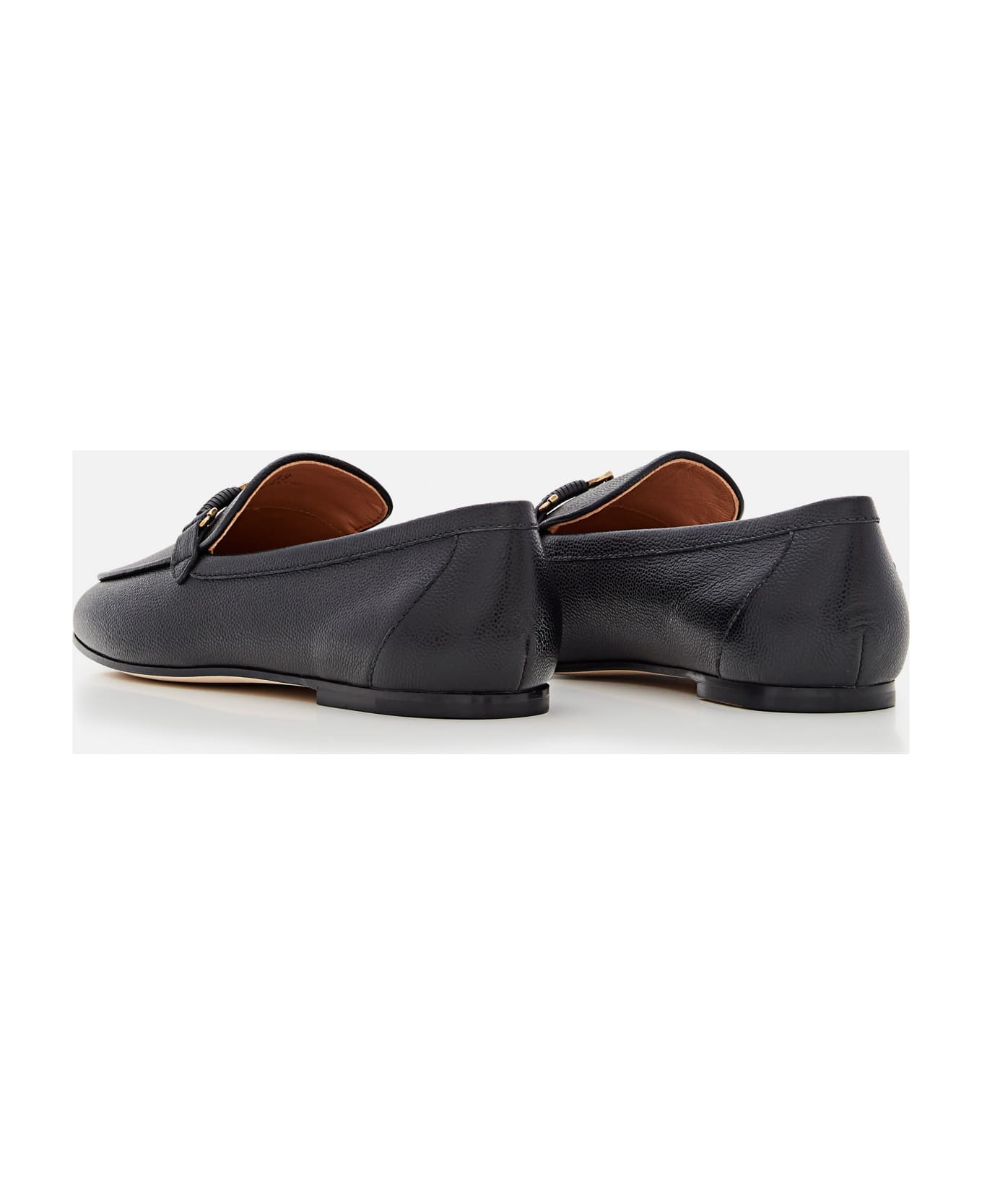 Tod's Flat Leather Loafers - Black フラットシューズ