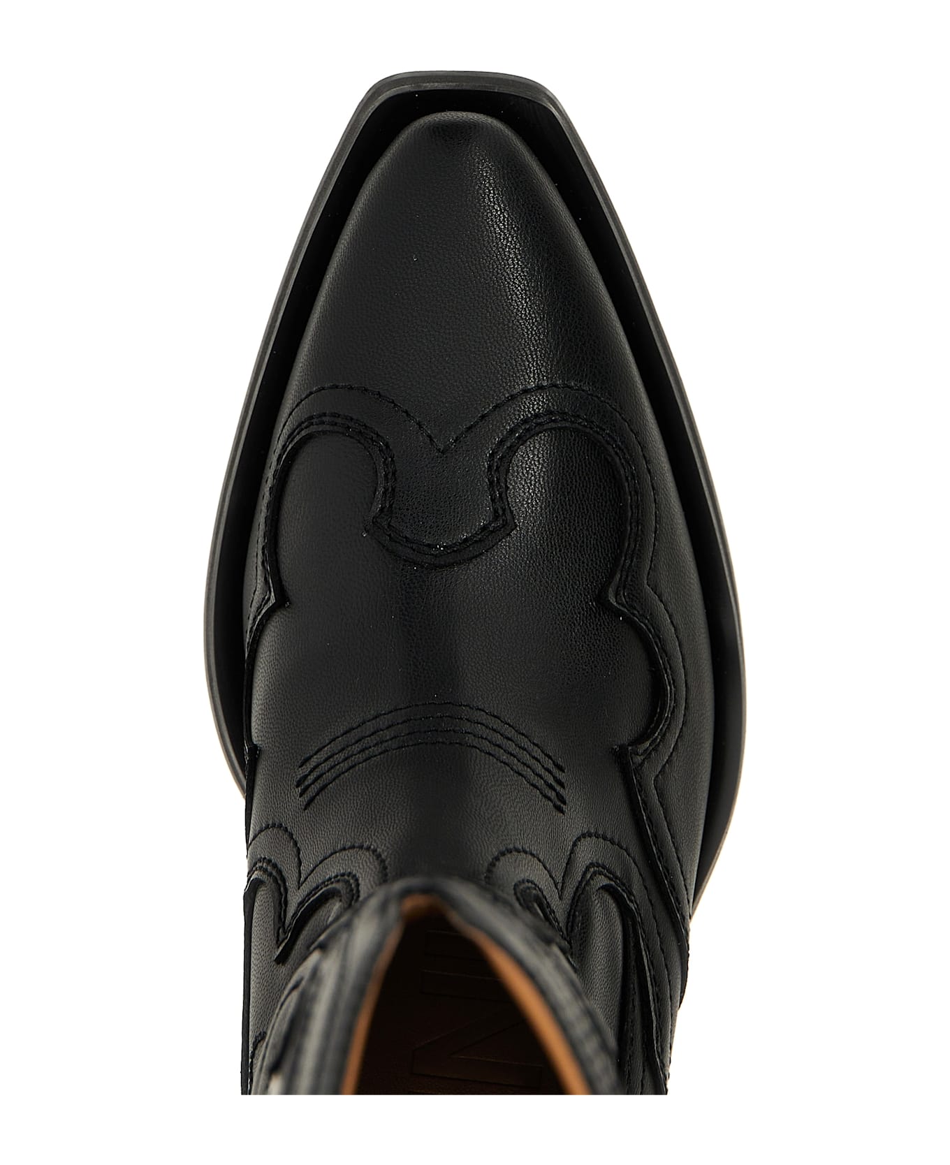 Ganni 
western
 Texas Boots - BLACK