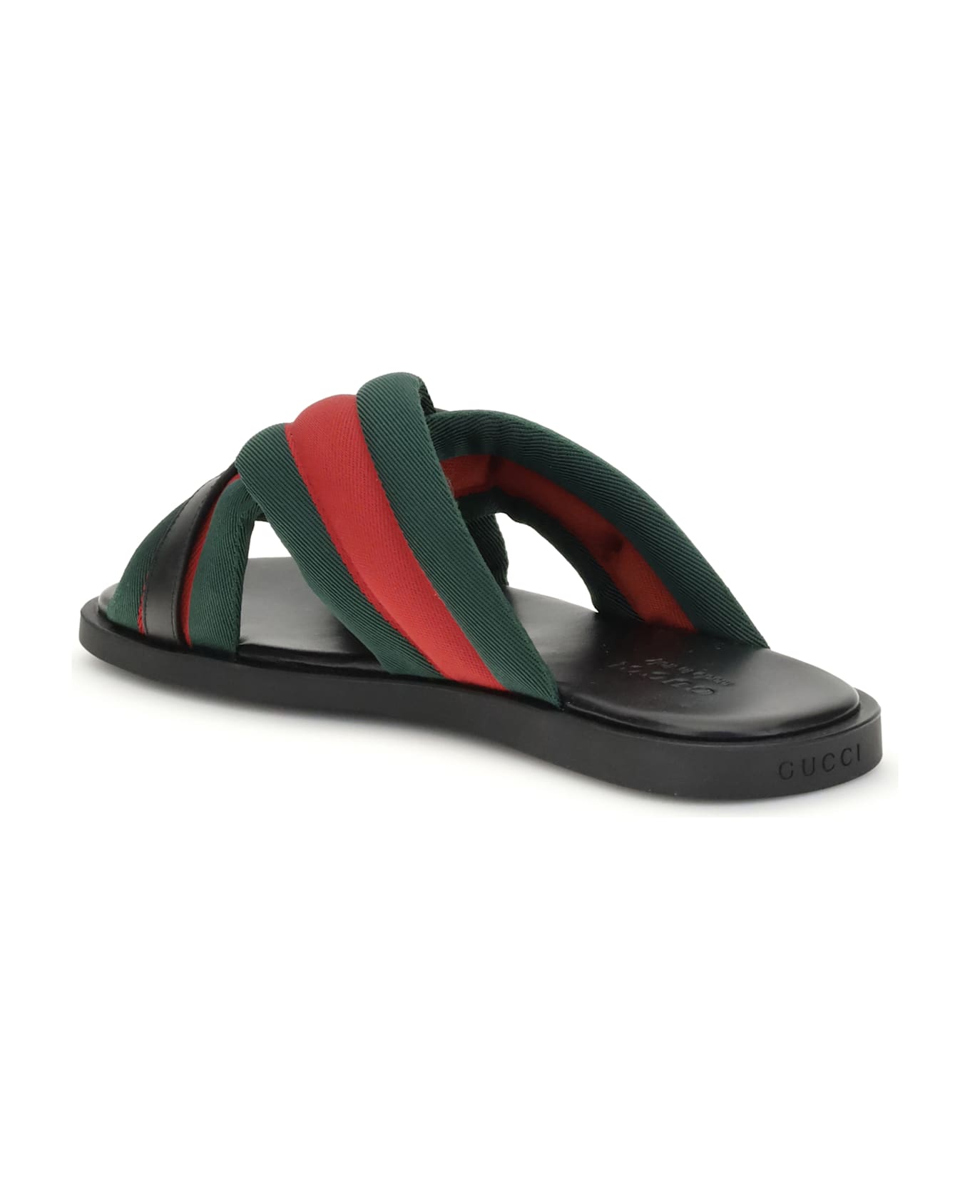 Gucci Web Sandals With Interlocking Gg