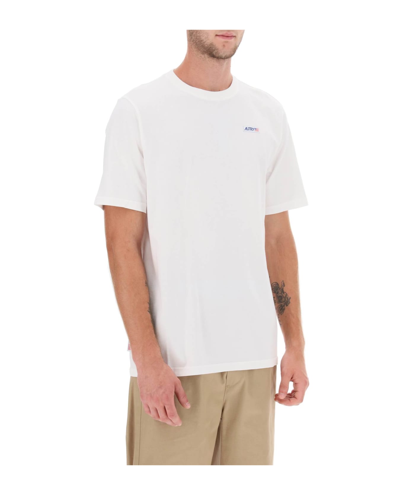 Autry Cotton T-shirt With Logo - White Tシャツ