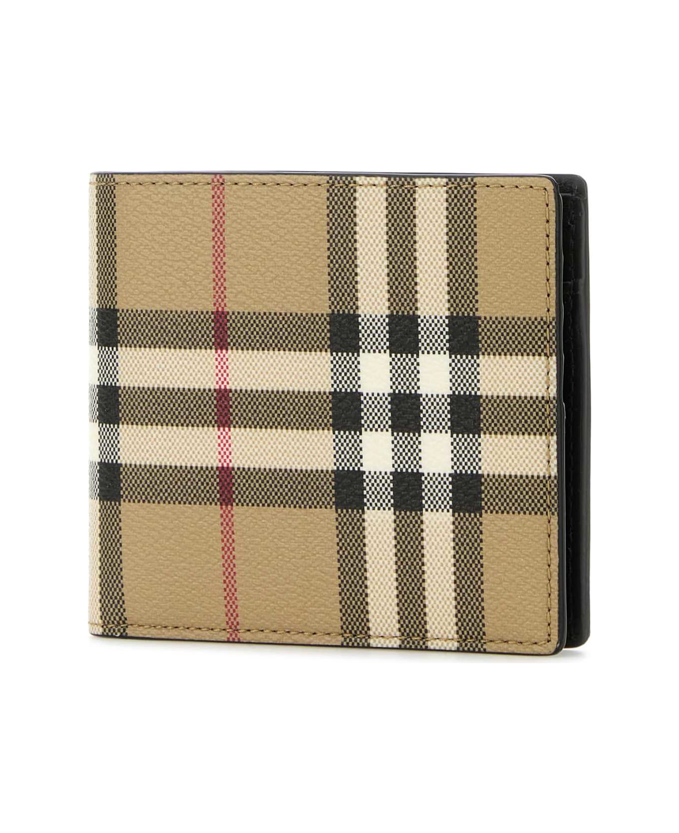 Burberry Printed Canvas Wallet - ARCHIVEBEIGE
