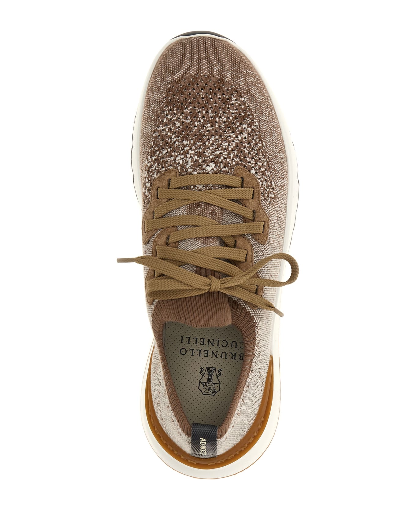 Brunello Cucinelli Knit Sneakers - Beige