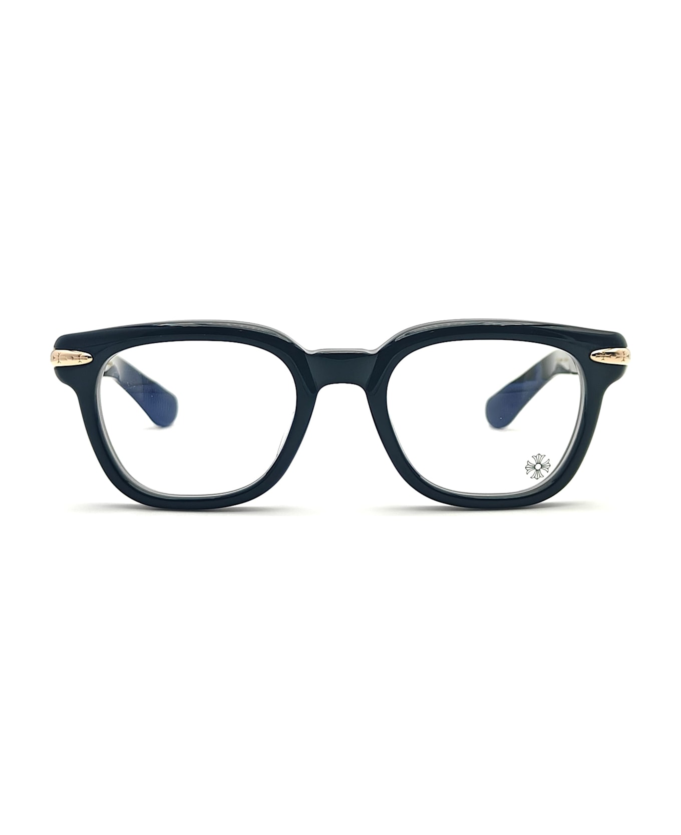 Chrome Hearts Drippin - Black / 18k Gold Plated Rx Glasses - Black/gold
