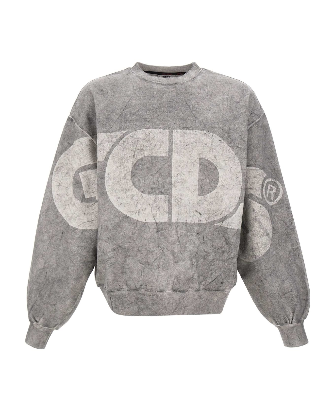 GCDS Cotton Sweatshirt - GREY フリース