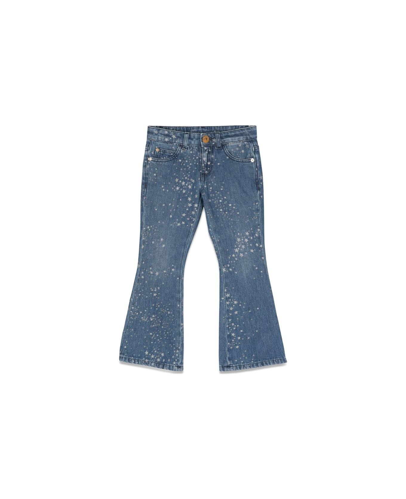 Versace Glitter Print Jeans - DENIM