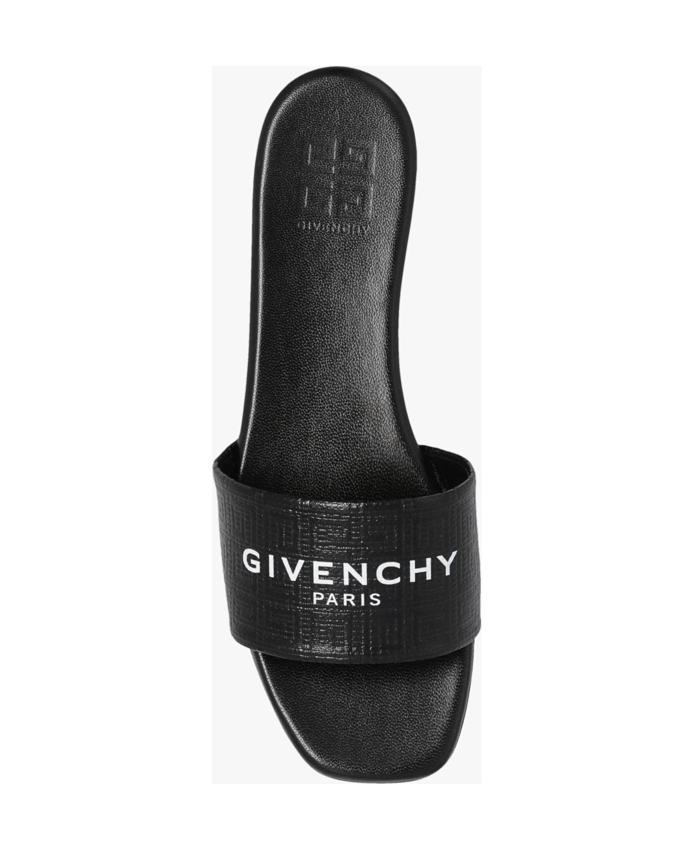 Givenchy Slides With Logo - Nero