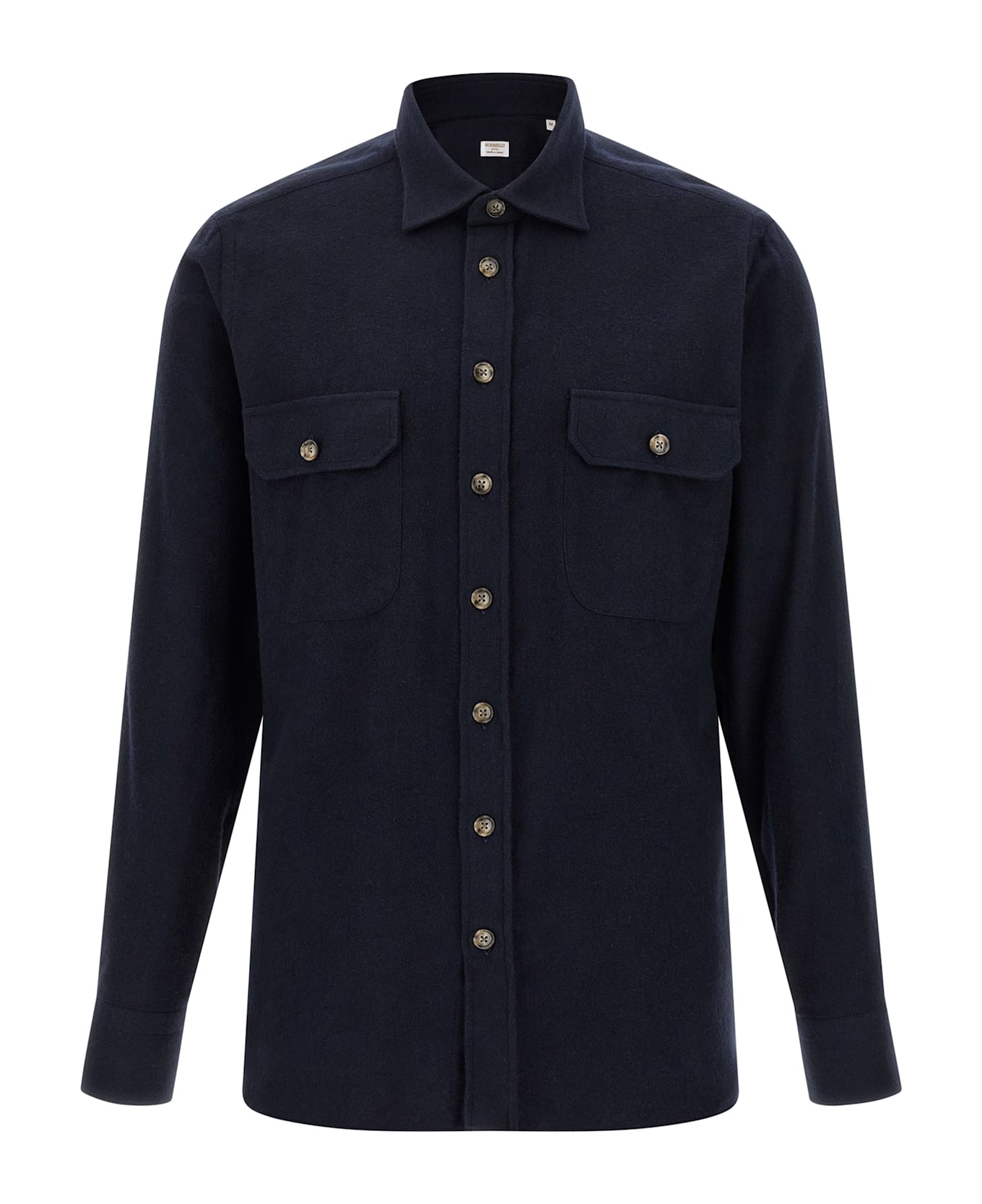 Borriello Napoli Flannel Shirt - Blue