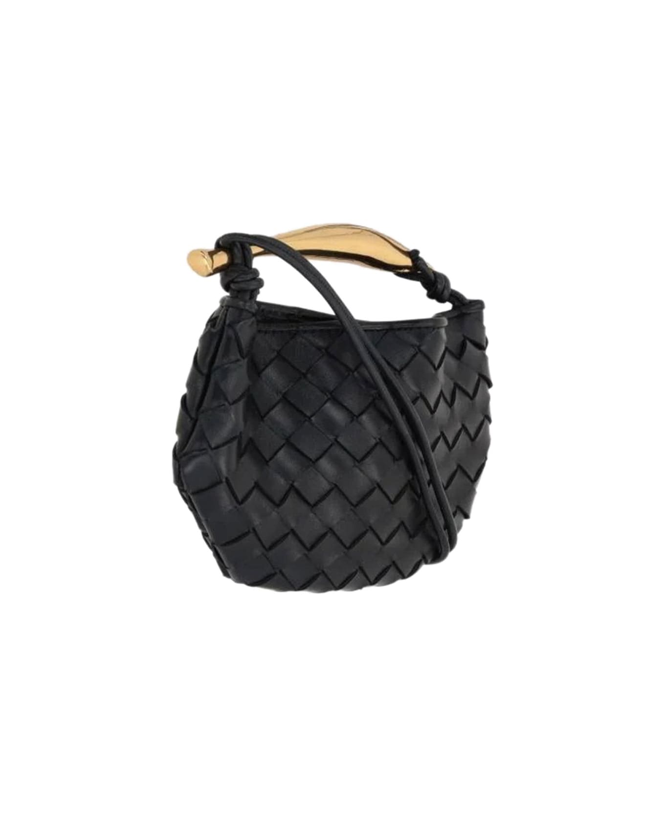 Bottega Veneta Mini Sardine Cross-body Bag - BLACK