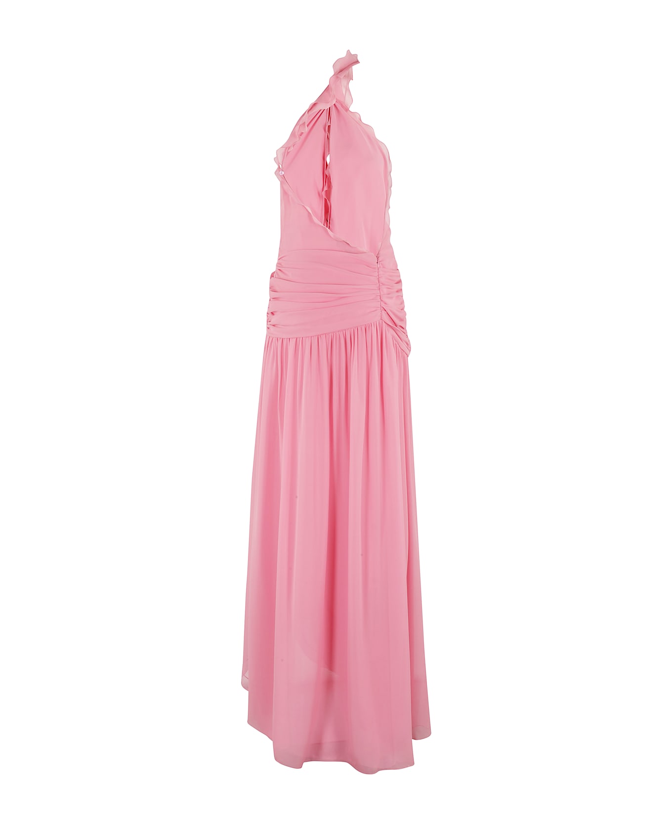 Blumarine Pink Silk Dress - Pink Peony