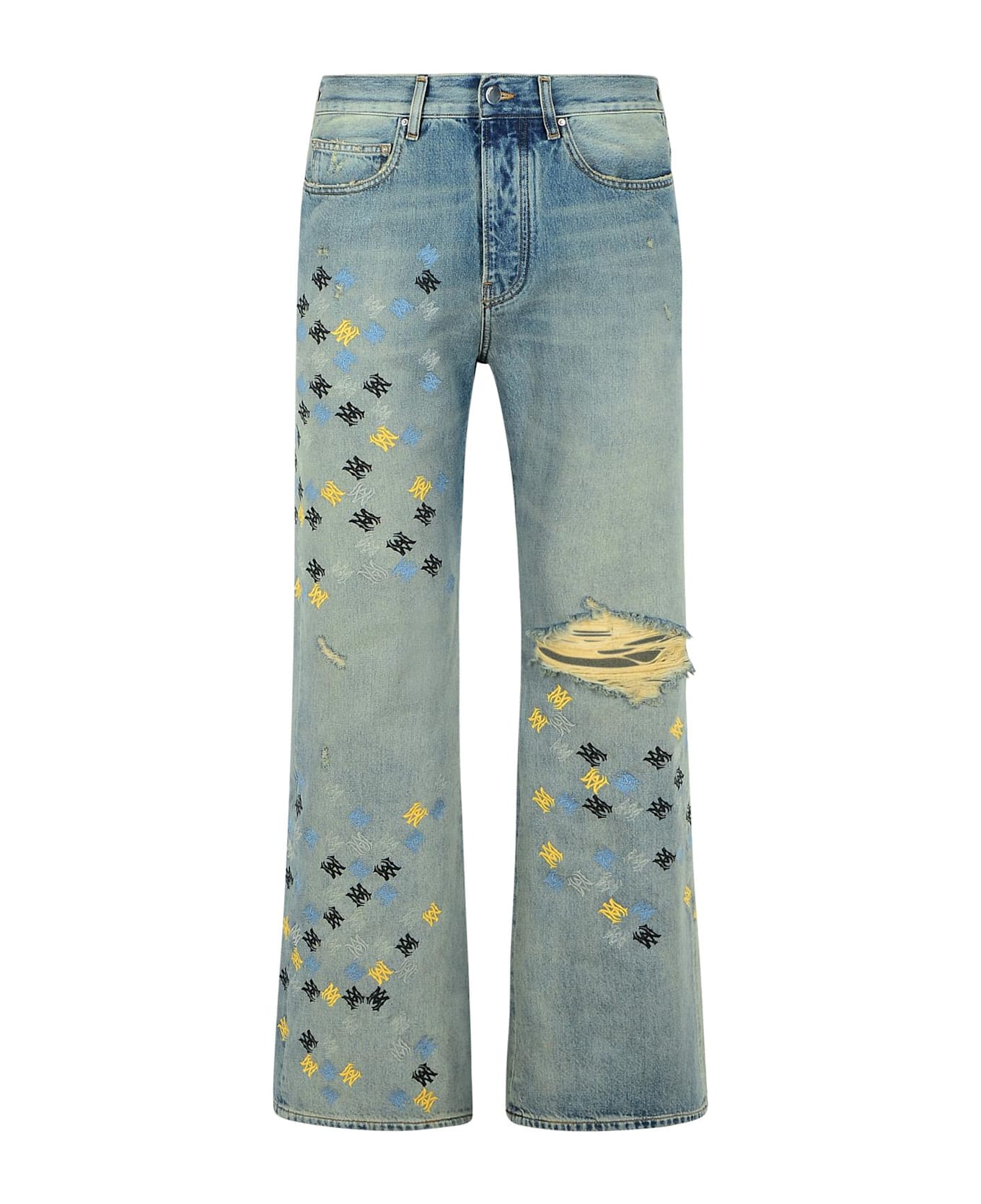 AMIRI 
flare
 Light Blue Denim Jeans - Light Blue