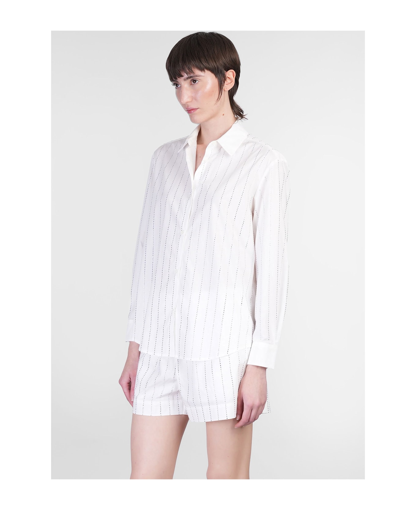 MC2 Saint Barth Meredith Shirt In White Cotton - white