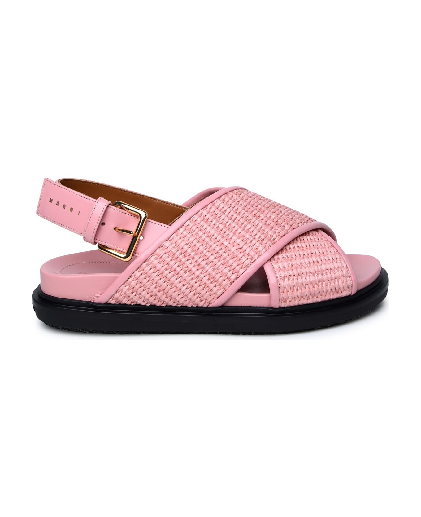 Marni Pink Leather Blend Sandals - Pink