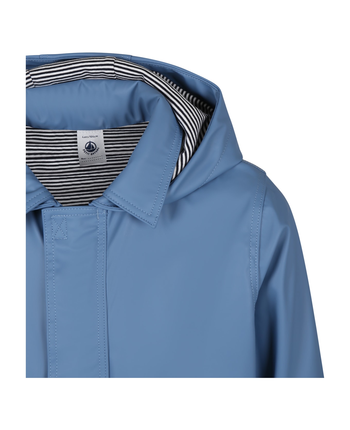 Petit Bateau Light Blue Raincoat For Boy - Light Blue