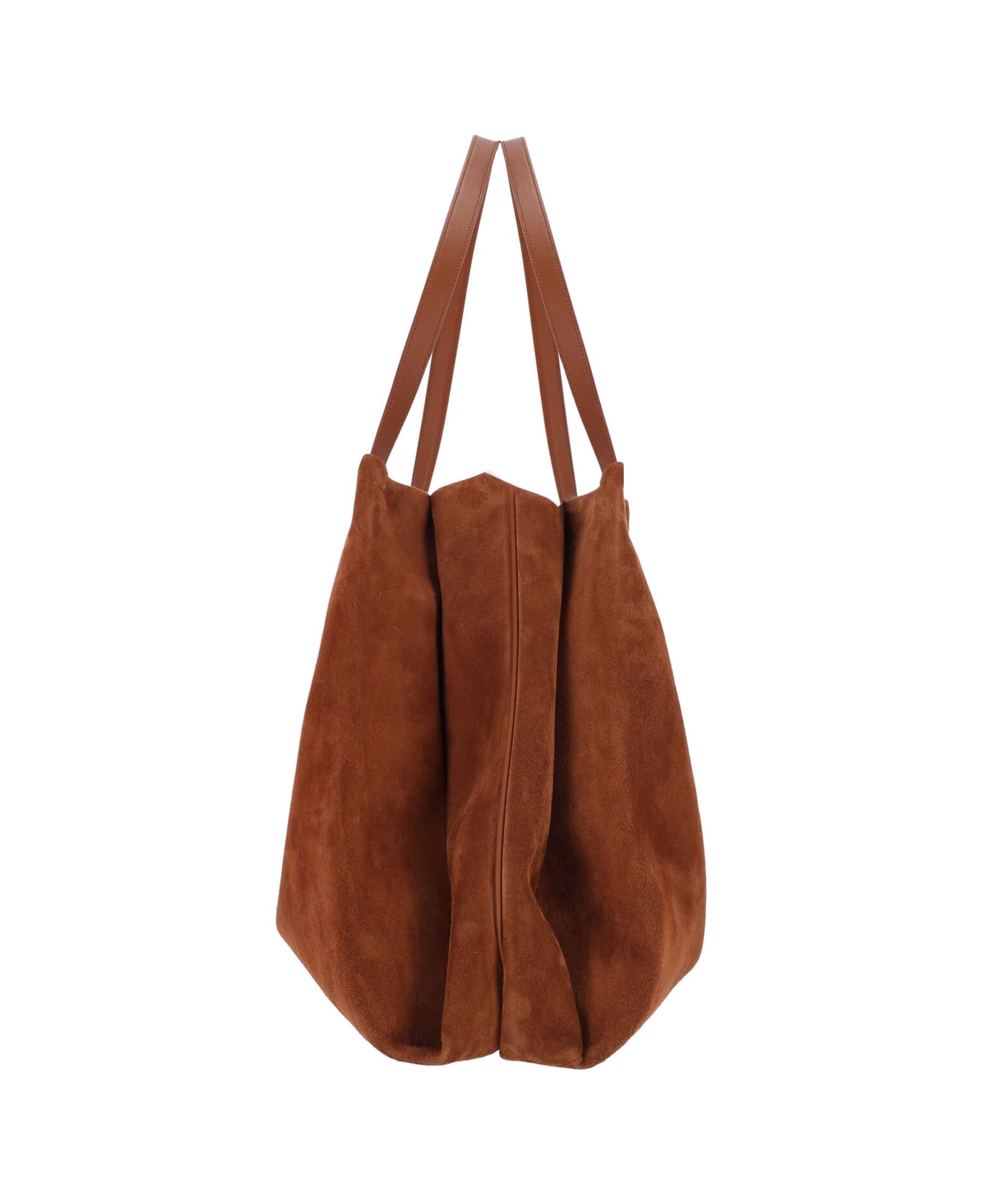 Ferragamo Suede Shoulder Bag - Brown