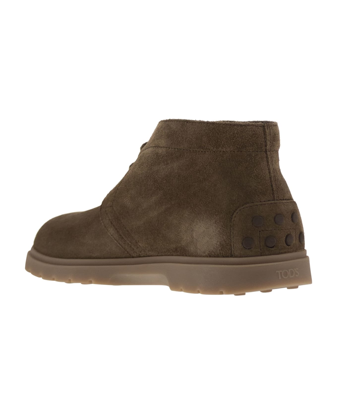 Tod's Suede Leather Boots - Beige