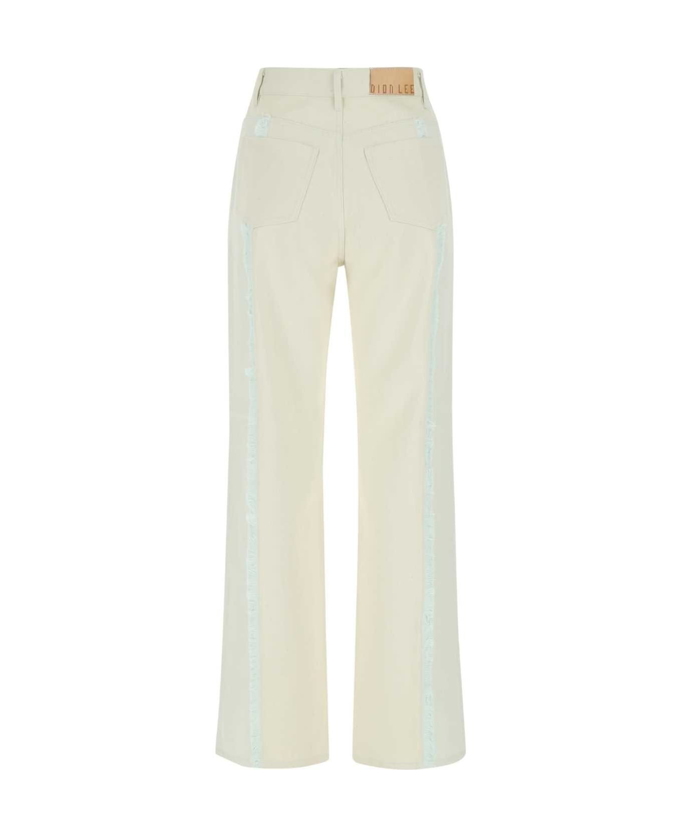 Dion Lee Two-tone Denim Jeans - CLEARBLUENAT