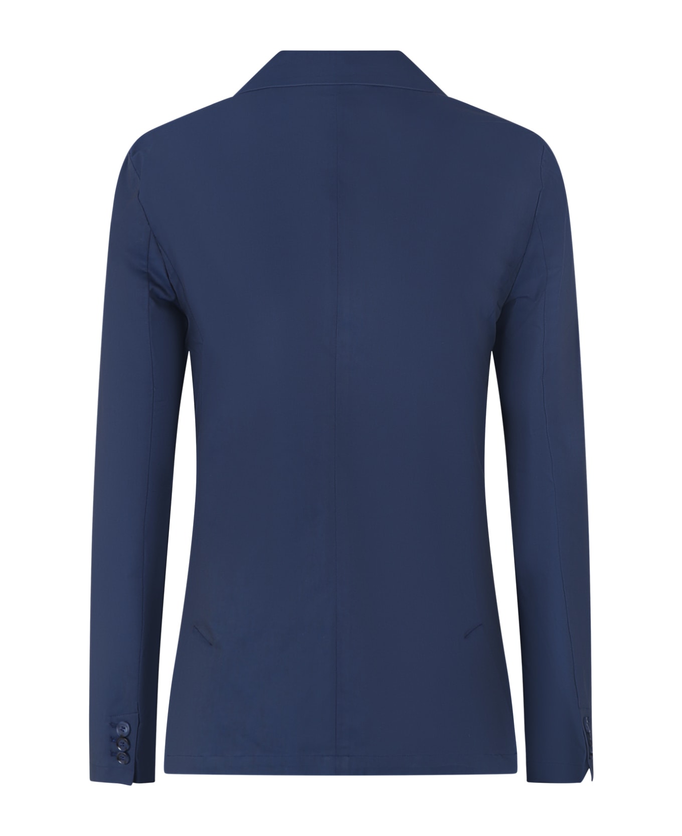 Emporio Armani Blue Jacket For Boy With Logo - Blue コート＆ジャケット