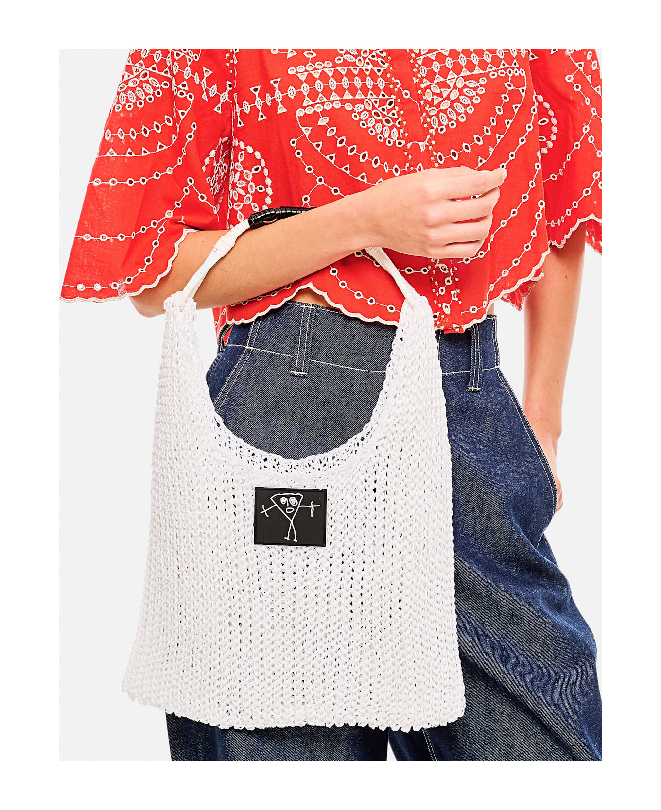 Plan C Shopper Tank Top - White