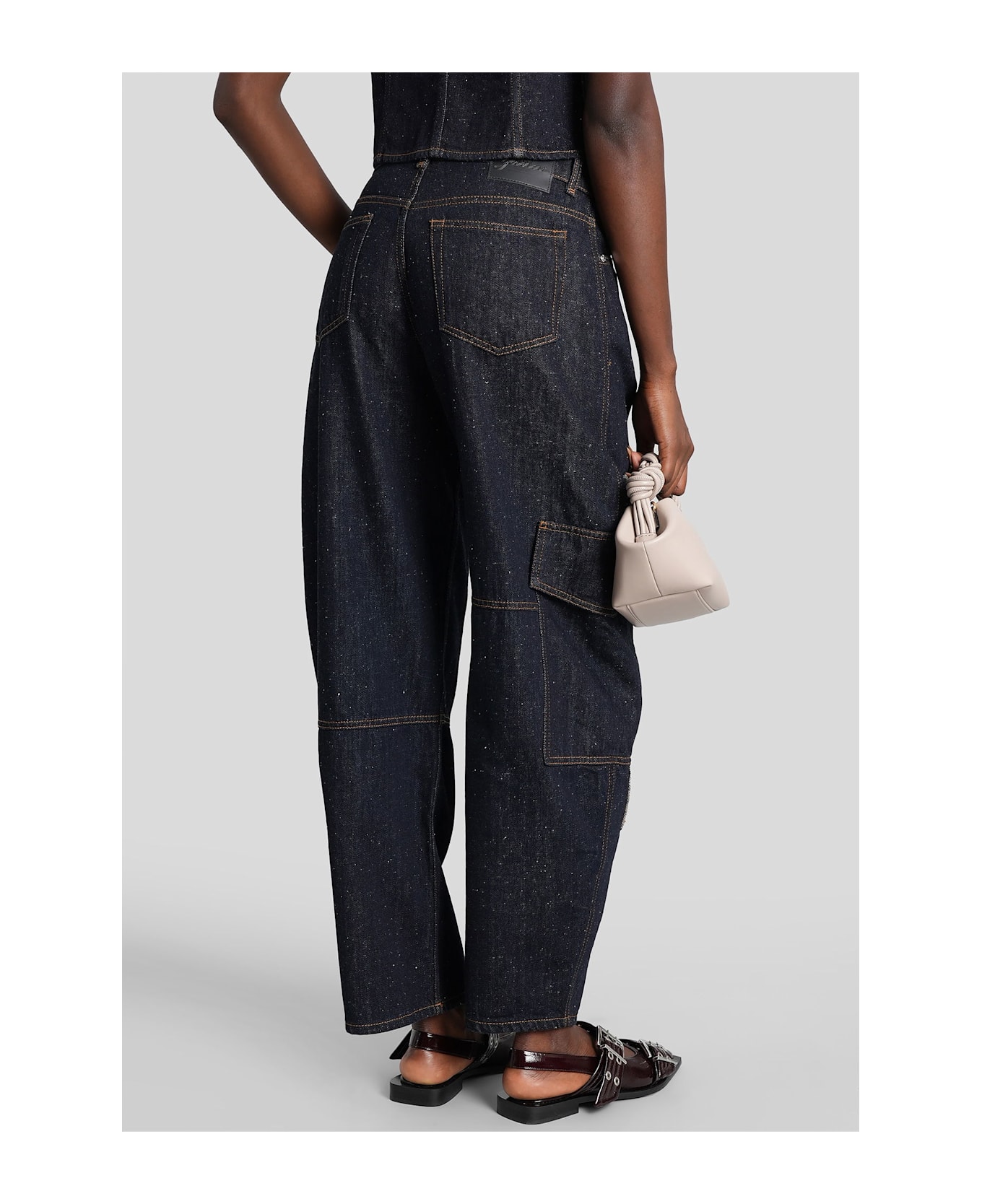 Ganni Jeans In Blue Cotton - blue