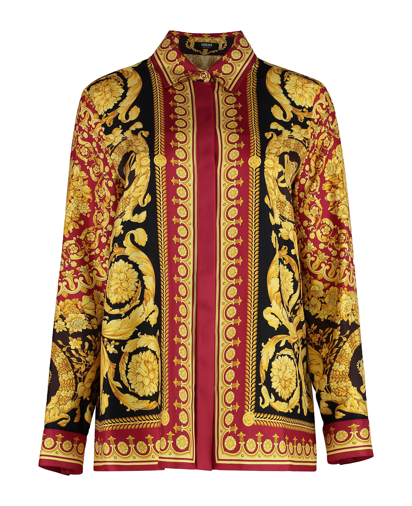 Versace Printed Silk Shirt - Multicolor
