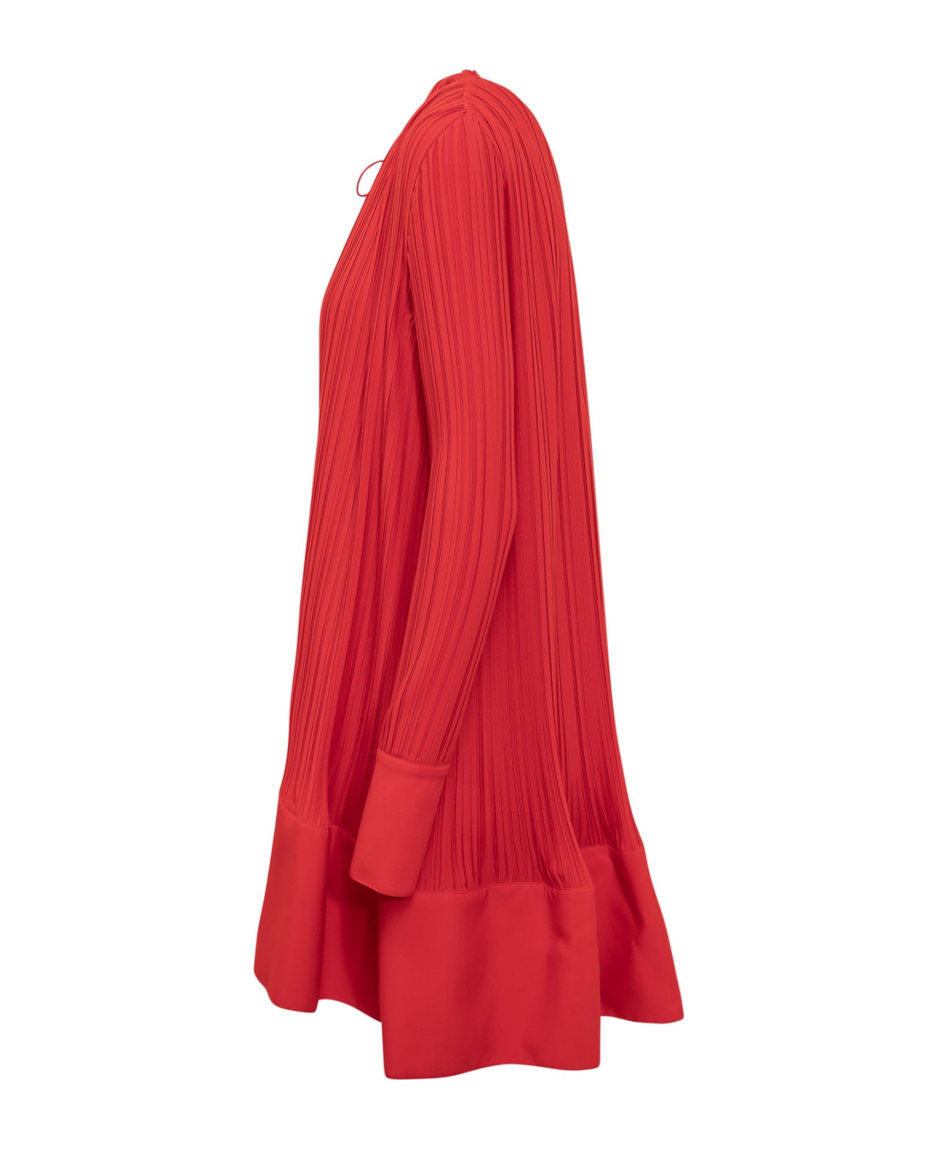Lanvin Mini Dress With Ruffles - rosso ブラウス