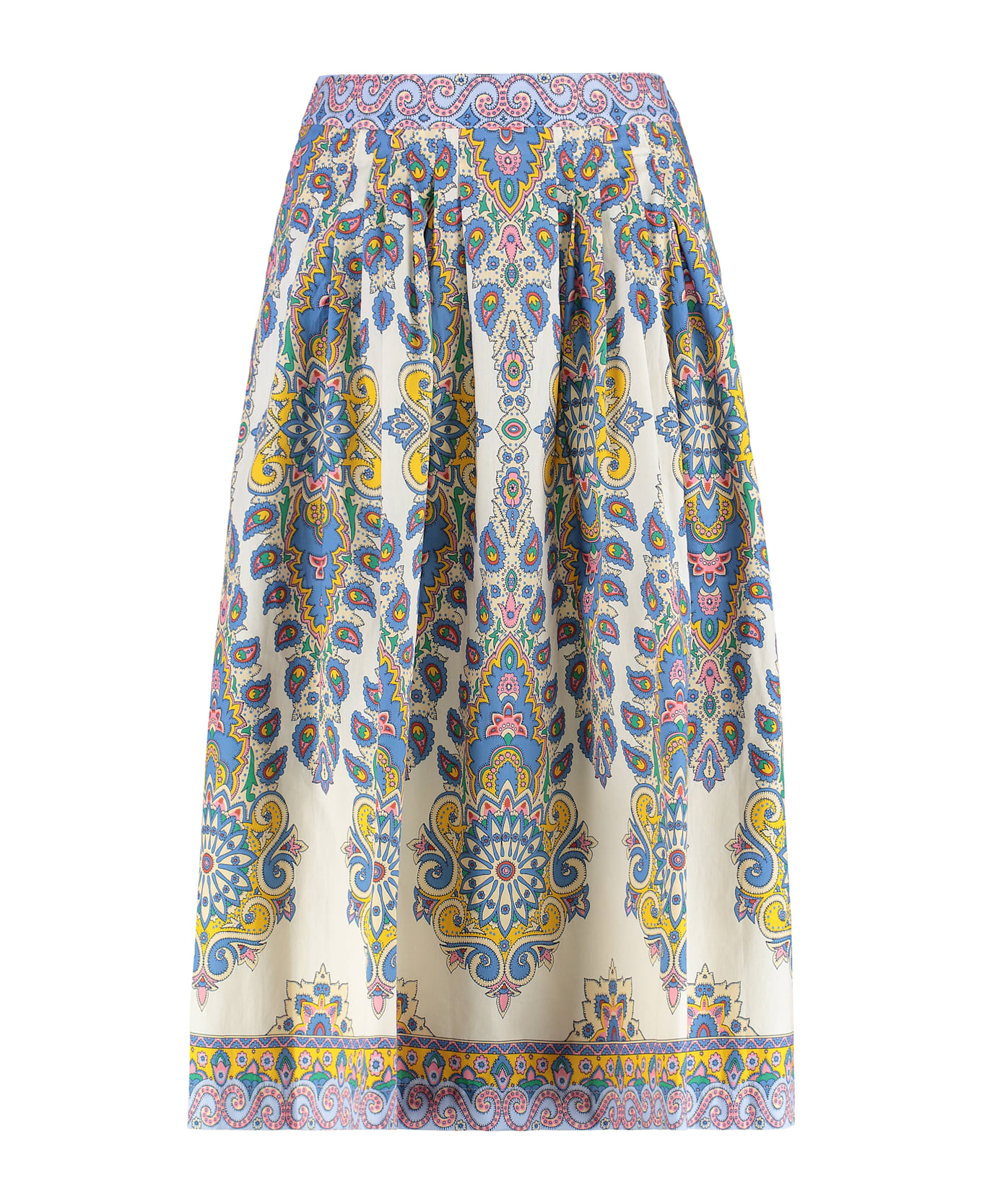Etro Printed Poplin Skirt - Multicolor