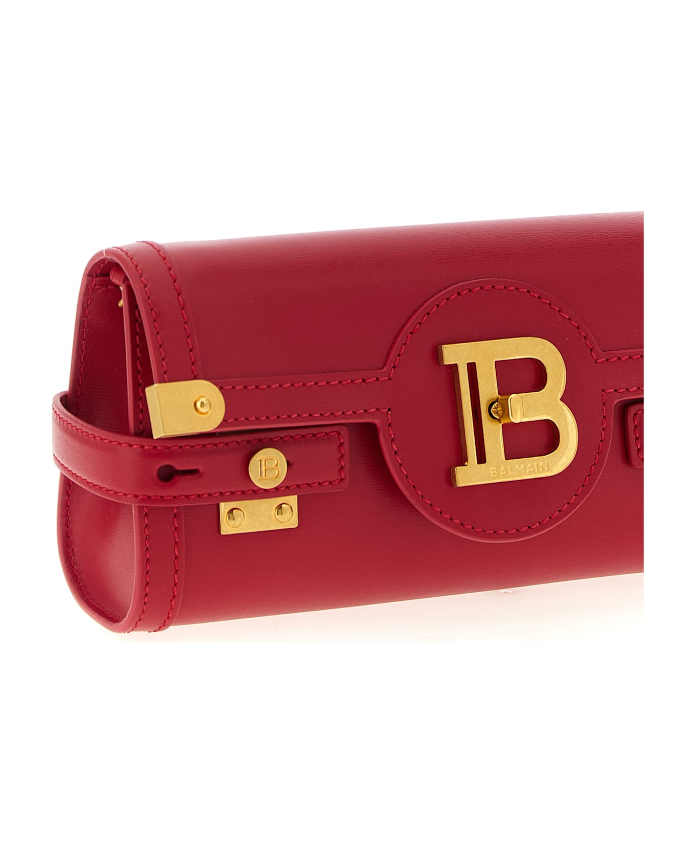 Balmain 'b-buzz 23' Clutch - Fuchsia