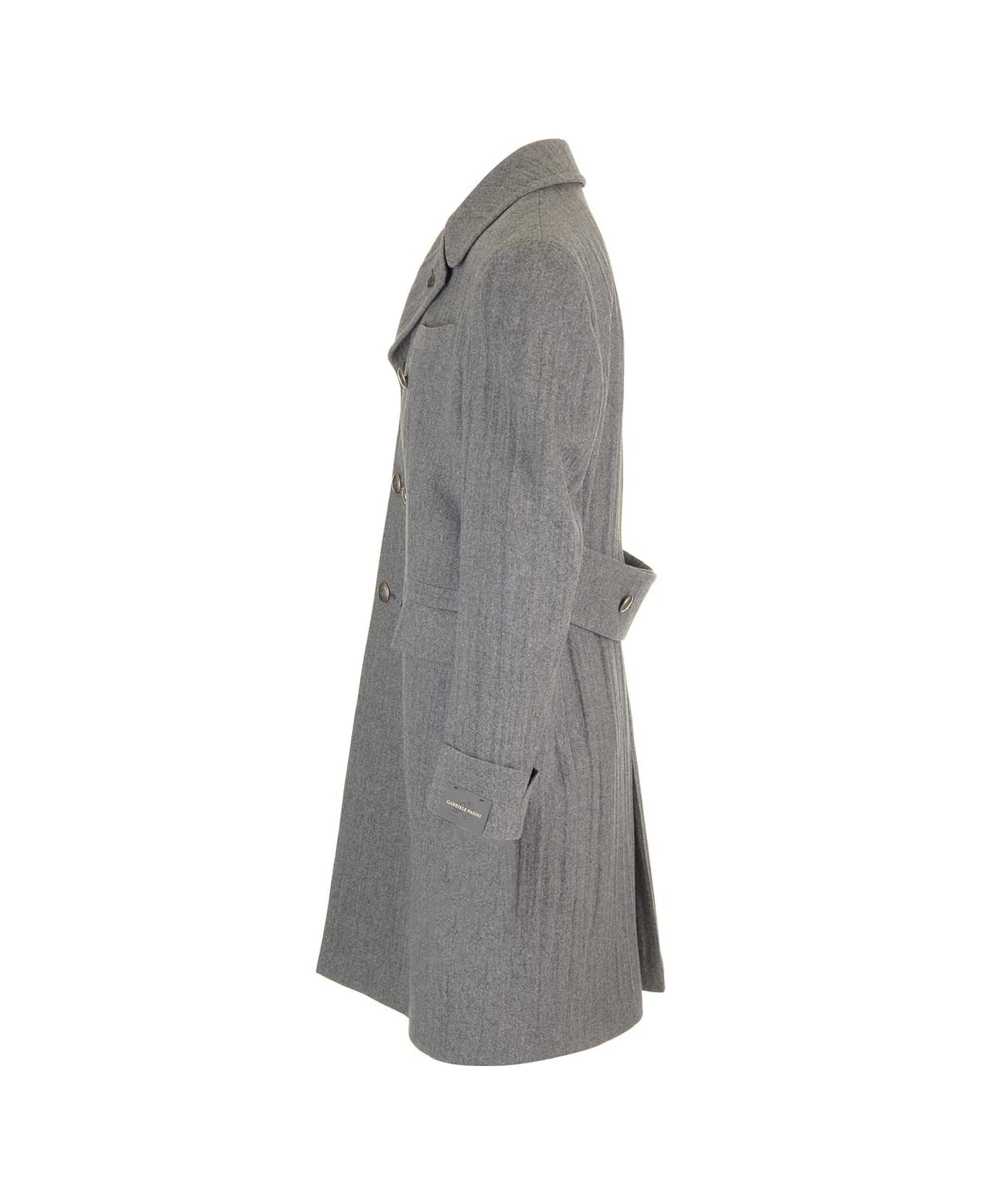 Gabriele Pasini Double-breasted Grey Wool Coat - Grey